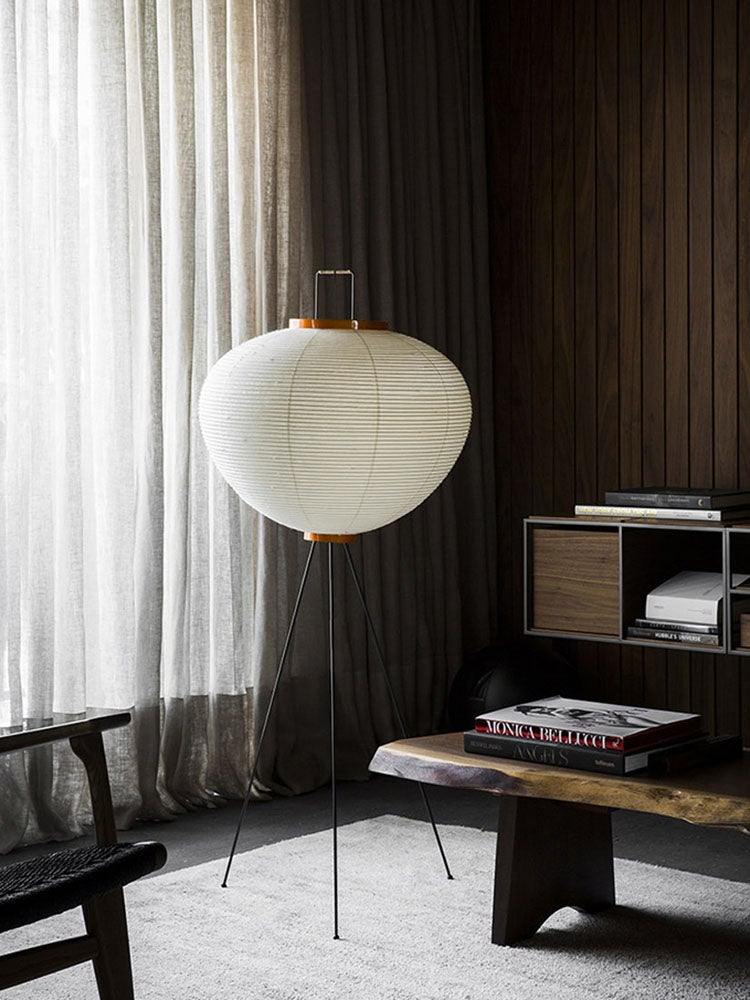 Hikaru Minimalist Design Floor Lamp — Soft Ambient Glow Rice Paper Shade