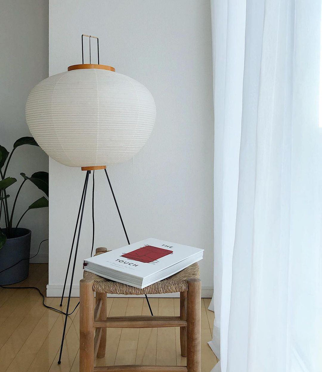 Hikaru Minimalist Design Floor Lamp — Soft Ambient Glow Rice Paper Shade