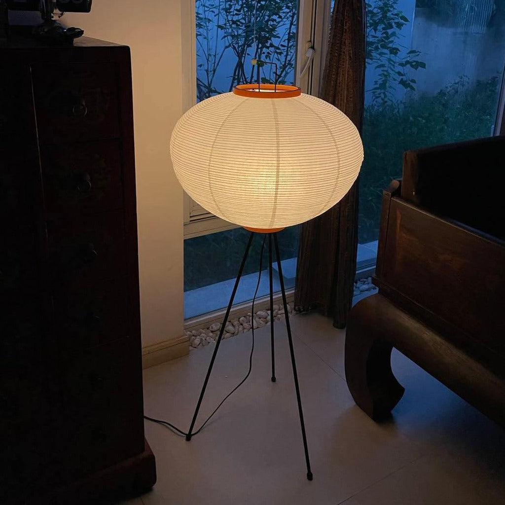 Hikaru Minimalist Design Floor Lamp — Soft Ambient Glow Rice Paper Shade