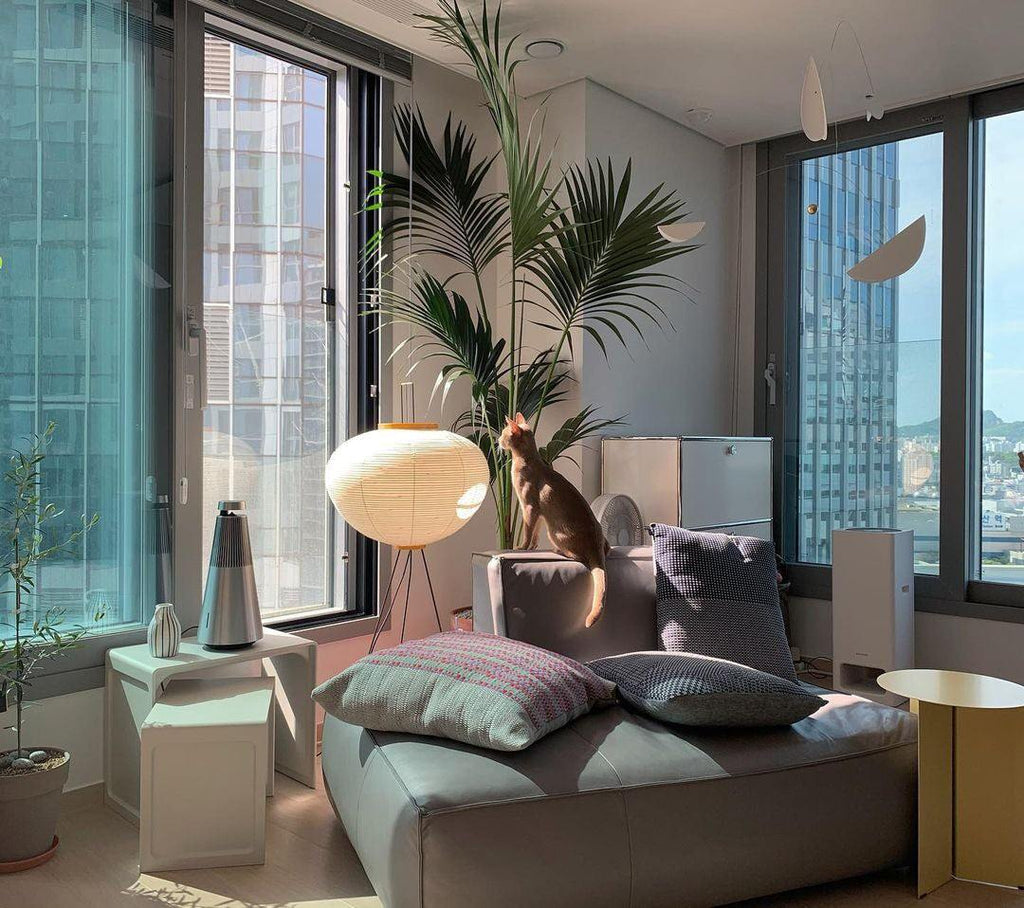 Hikaru Minimalist Design Floor Lamp — Soft Ambient Glow Rice Paper Shade