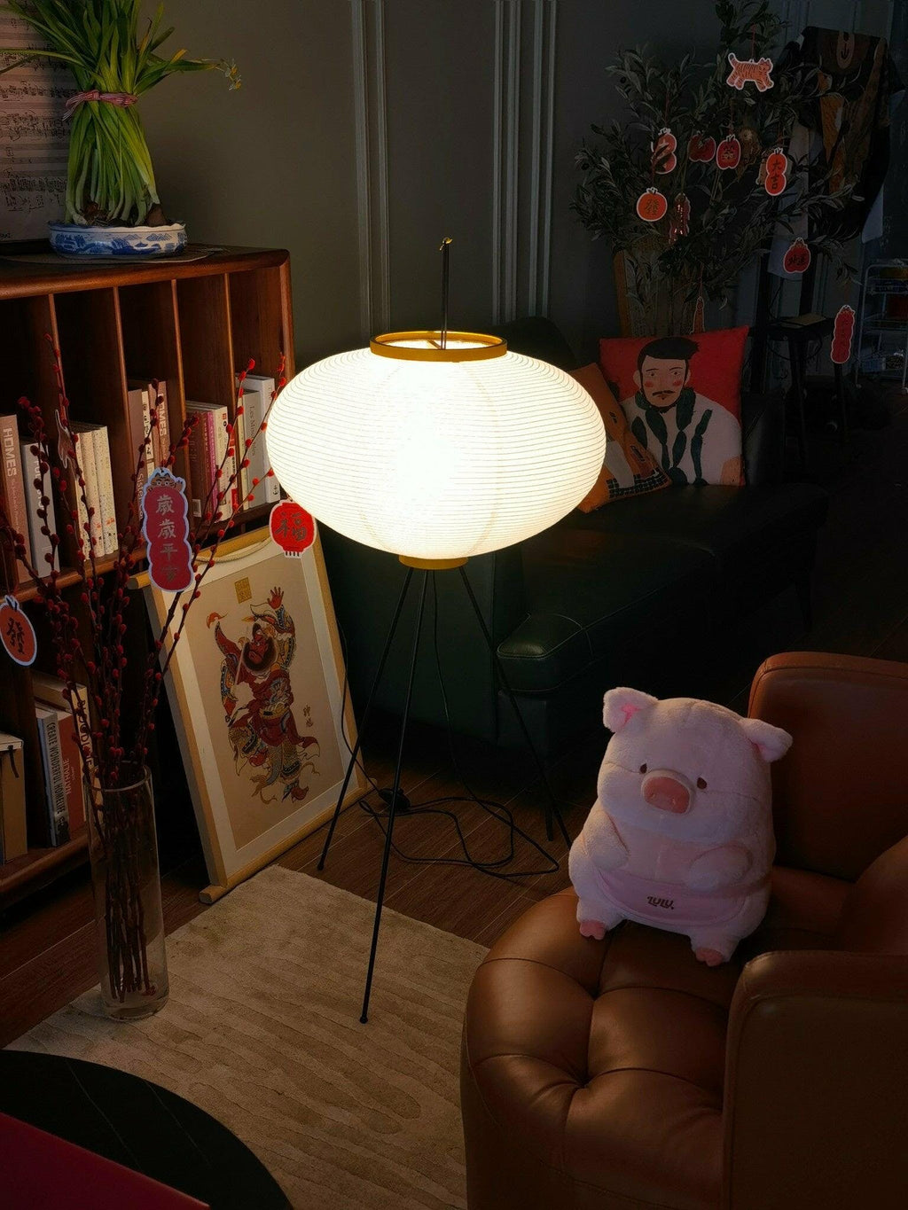 Hikaru Minimalist Design Floor Lamp — Soft Ambient Glow Rice Paper Shade