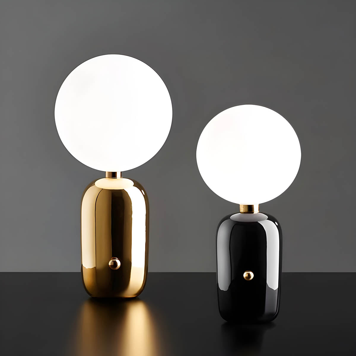Table Lamp — Floating LED Glow Ring Design