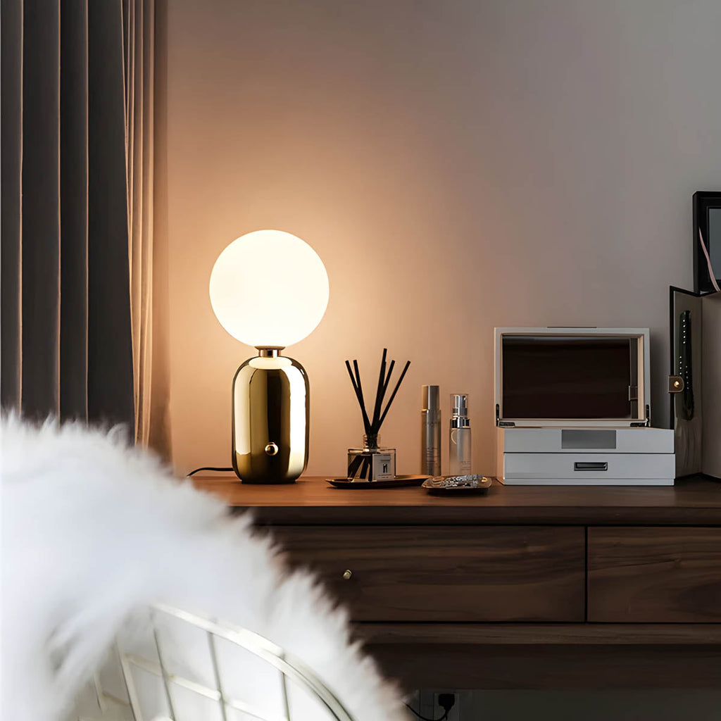 Table Lamp — Floating LED Glow Ring Design