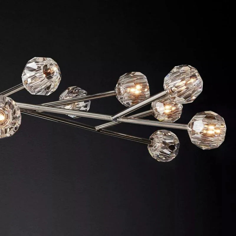 Hand-Cut Crystal Orb Branching Chandelier | wildoxy