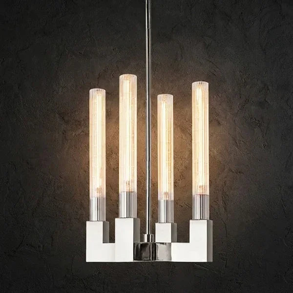 Round Brass Linear Chandelier | wildoxy