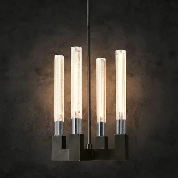 Round Brass Linear Chandelier | wildoxy