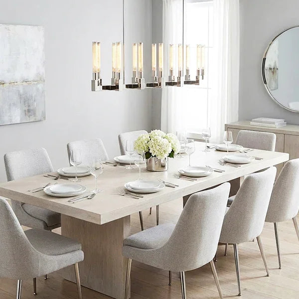Round Brass Linear Chandelier | wildoxy
