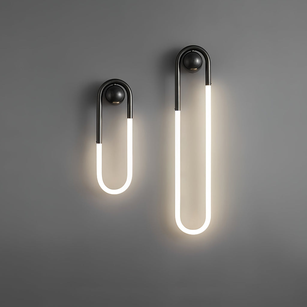 Modern LED Wall Light | Brass & Black Minimalist Wall Lamp | Wildoxy
