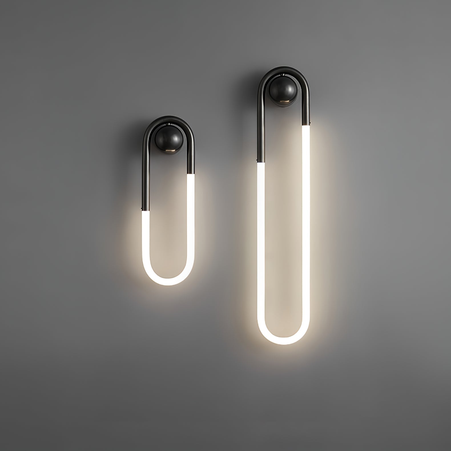 Modern LED Wall Light | Brass & Black Minimalist Wall Lamp | Wildoxy
