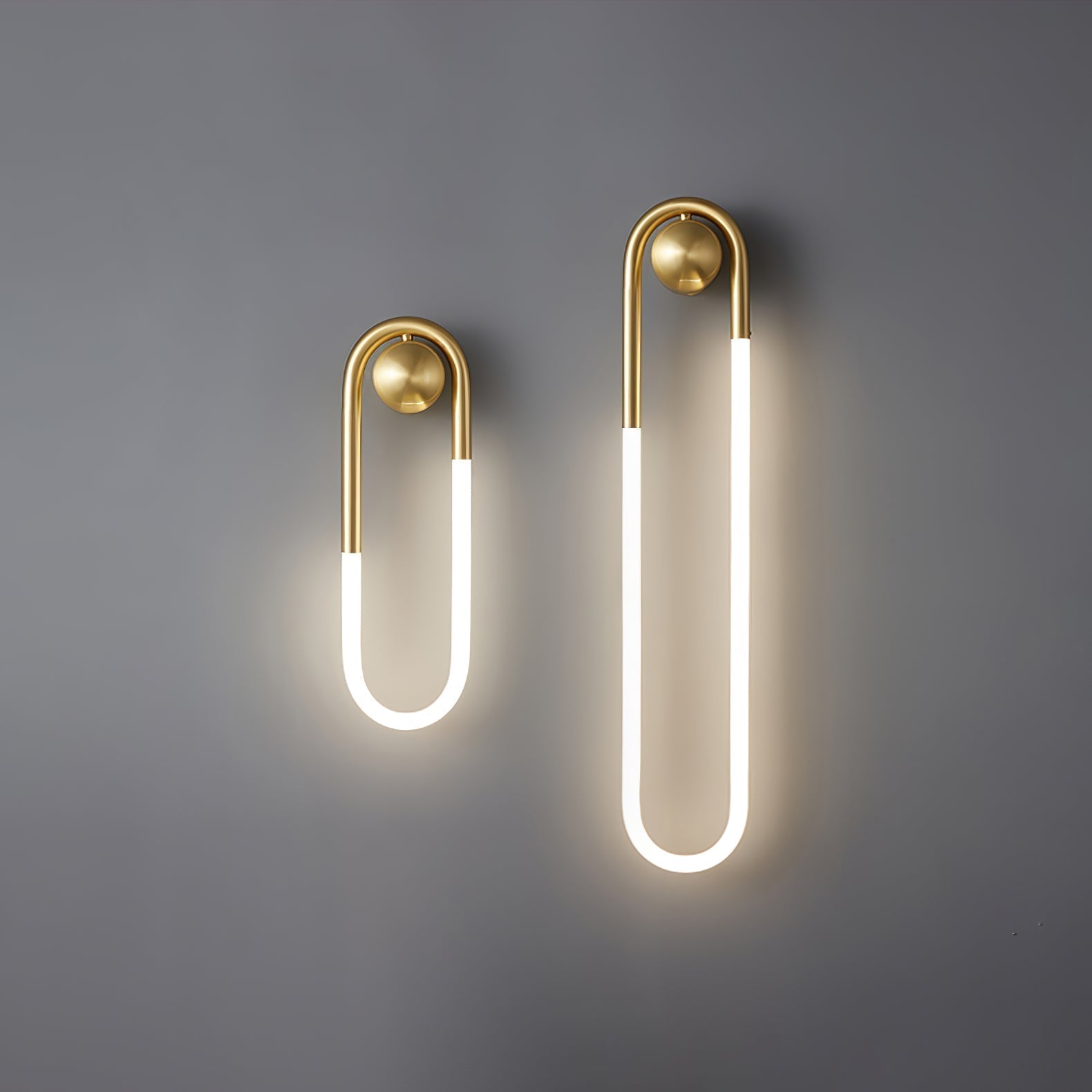 Modern LED Wall Light | Brass & Black Minimalist Wall Lamp | Wildoxy