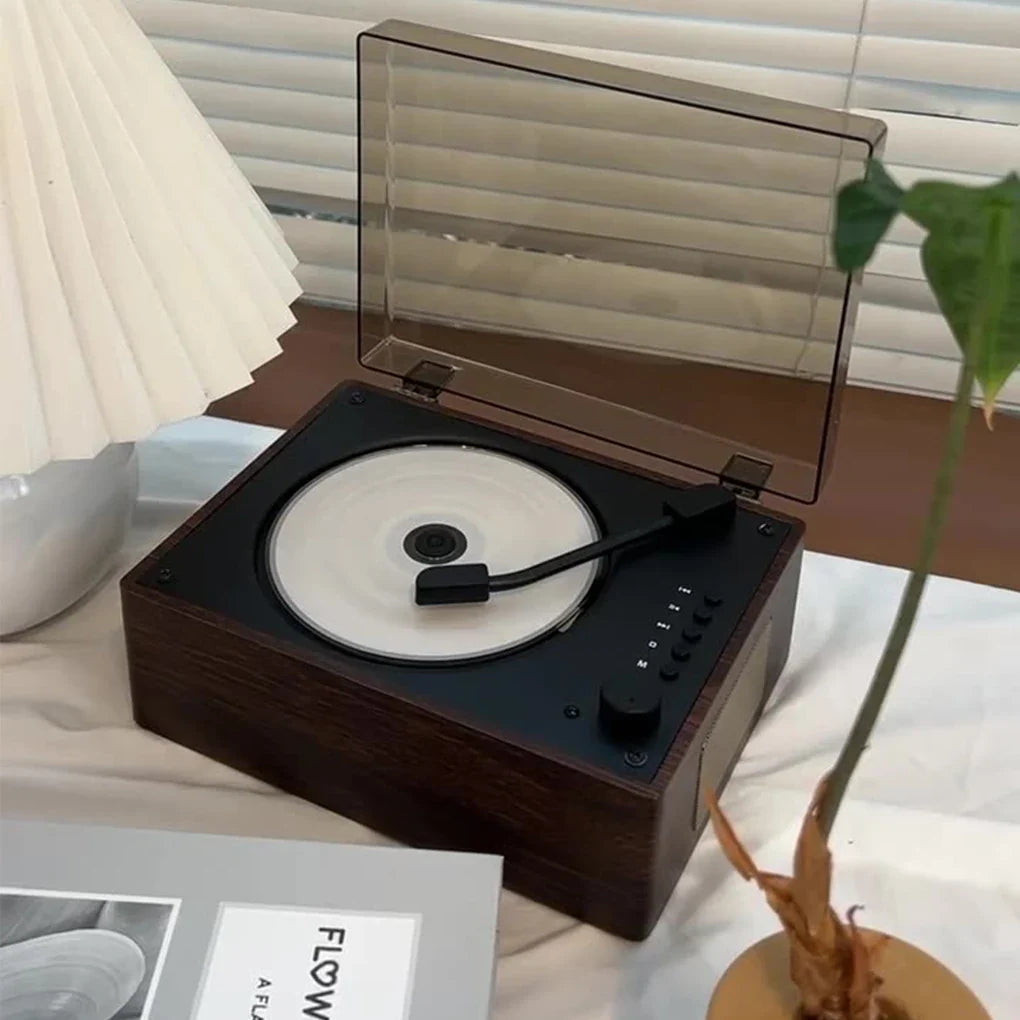 Odtwarzacz CD w stylu retro — Bluetooth 5.1, USB, AUX, akumulator