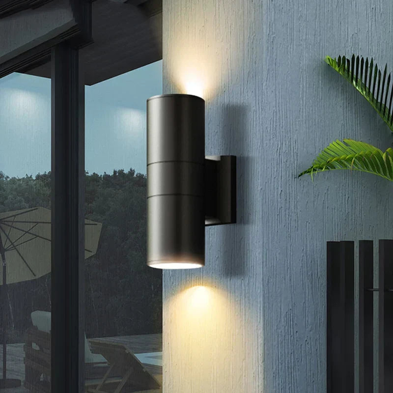 Modern Outdoor Wall Light | Up & Down Waterproof LED Sconce | Wildoxy