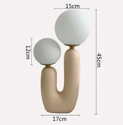 AuroraLume Table Lamp — Dual G9 LED Bulbs, Up-Down Directional Shade