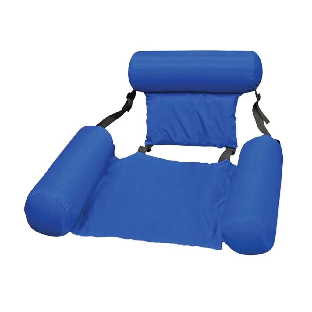 Inflatable Water Chair — Mesh Pool Lounger, 100x120 cm