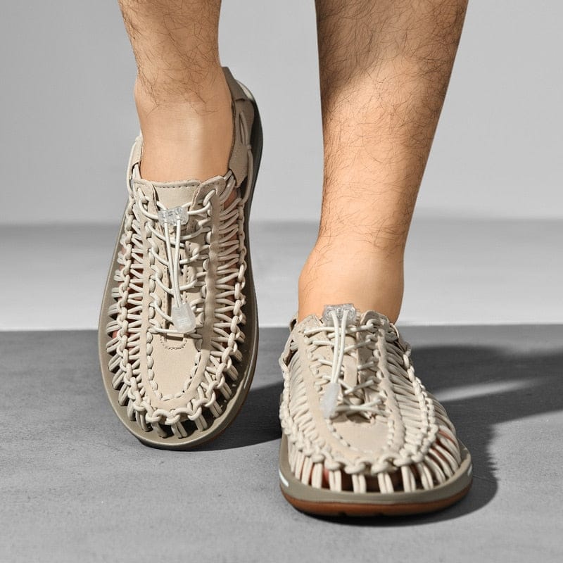 Women's Woven Sandals — Breathable, Flexible Rubber Sole