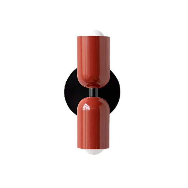 Lámpara de pared LED doble ajustable — Crema, rosa y verde