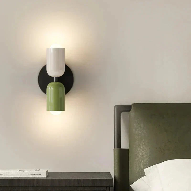 NovaLume Dual Light Warm Glow LED Wall Lamps — Twin Pair