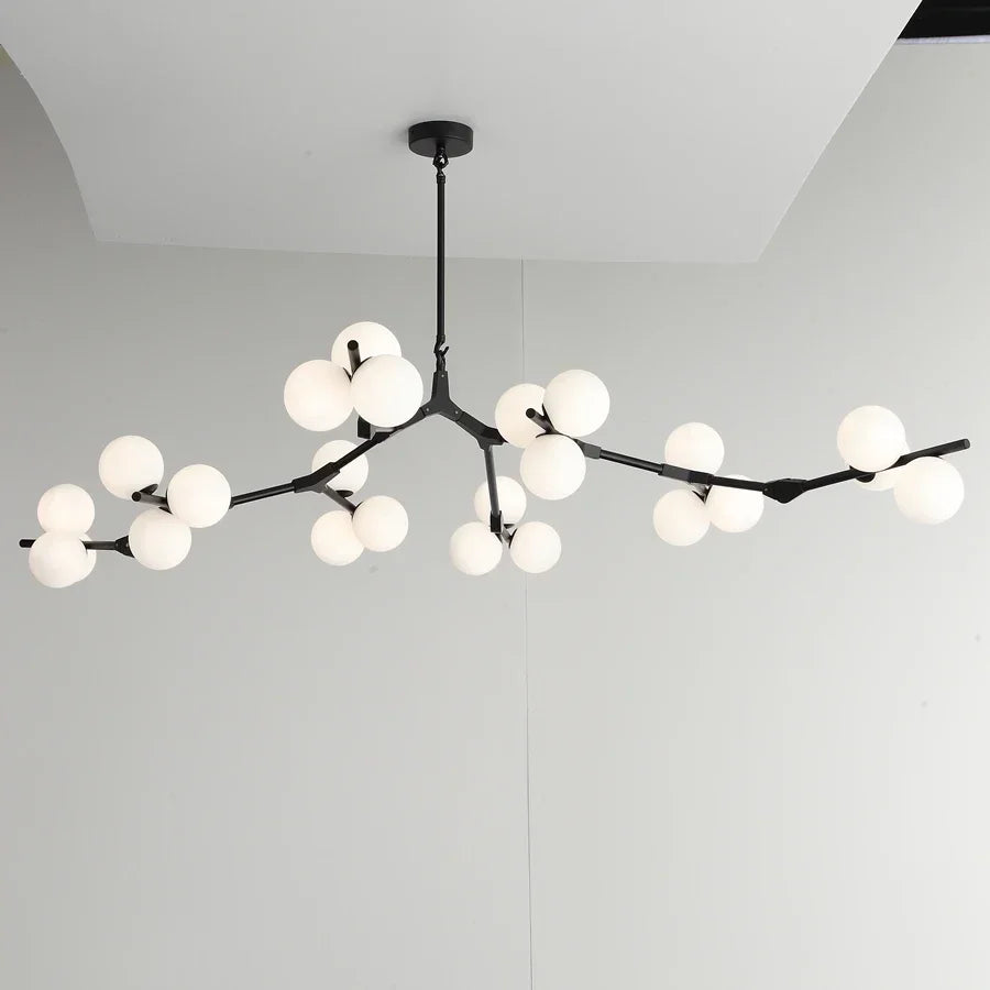 Grenlampe — mat glas i guld/sort, G4 LED, 12/18/24