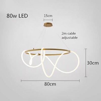 LumaTwirl LED Pendant Light — Warm Glow, Soft Shading Effect