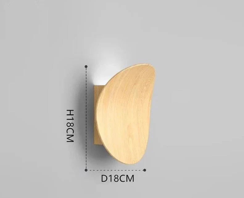 Brielle Modern Wooden Wall Lamp — Streamlined Silhouette, Warm Natural Light