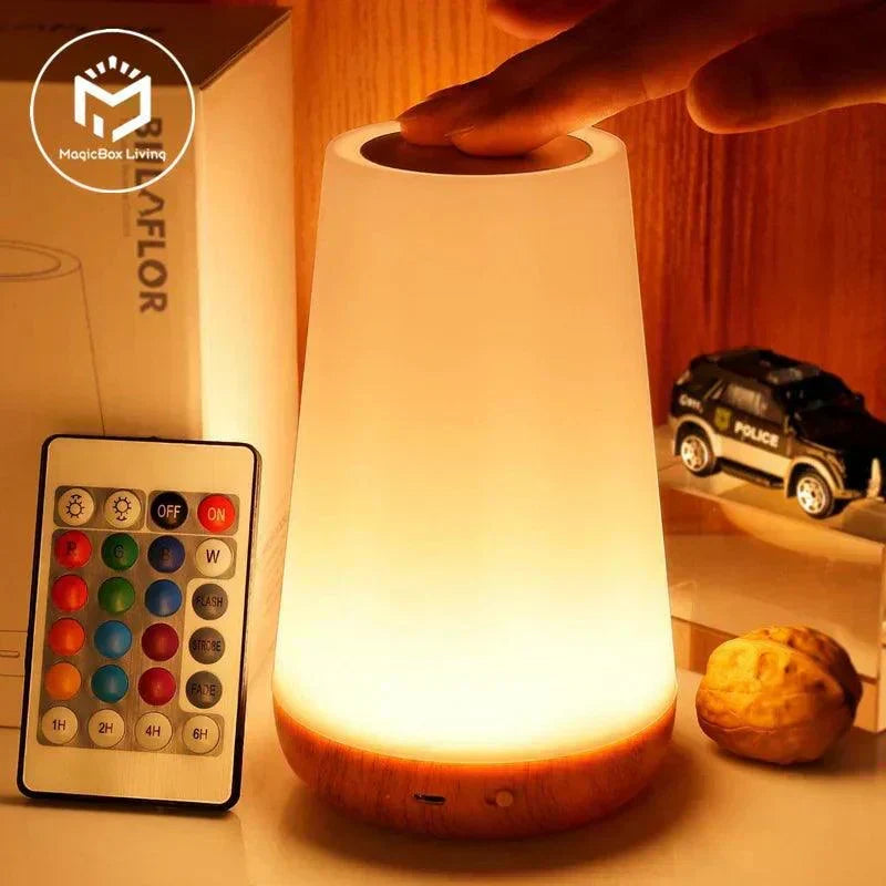 LumaWave Color Spectrum Night Lamp — USB Rechargeable, Cord-Free