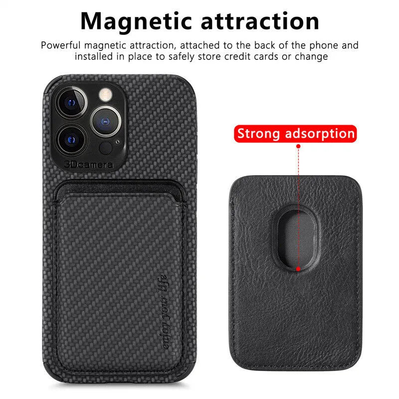 Magnetyczne etui na karty MagSafe do iPhone'a — smukły portfel