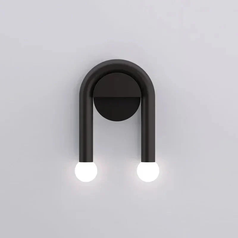 NovaRidge Dual LED E14 Metal Wall Sconce Lamp — Two-Headed Design, Bulbs Not Included