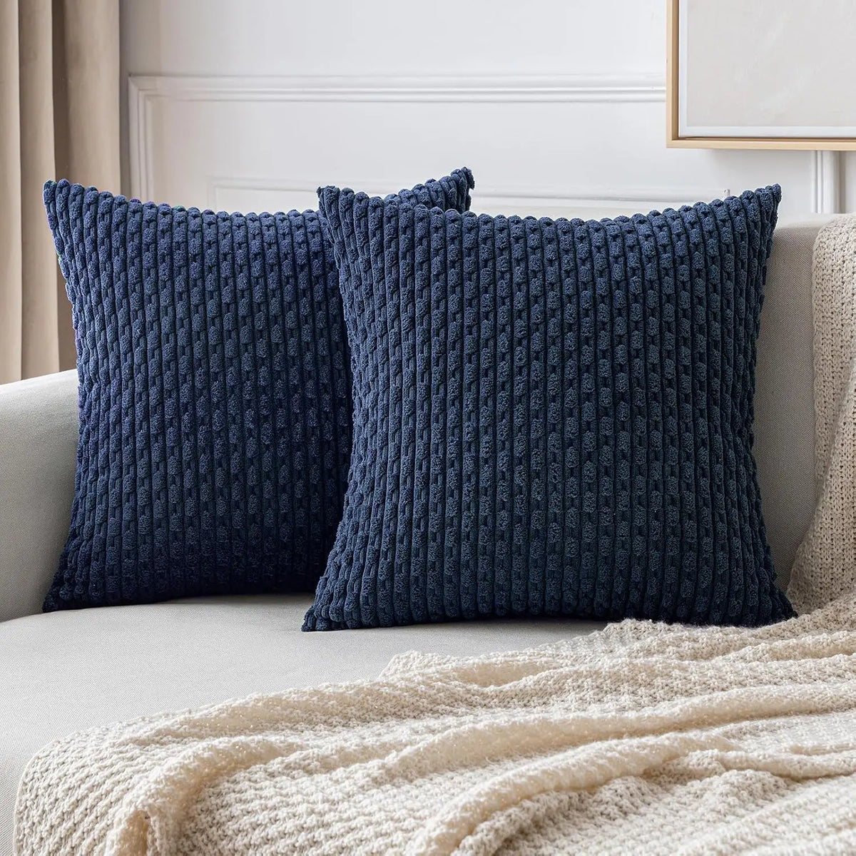 Cordkissen 45x45cm - Dekoratives Sofakissen