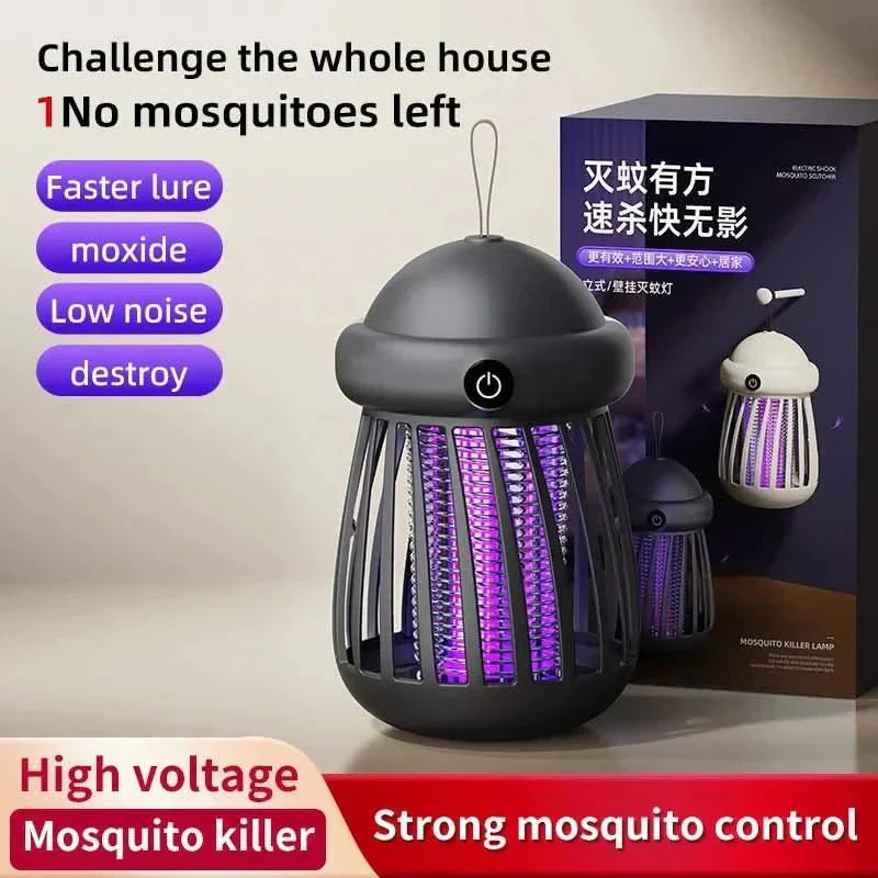 NovaGuard Mosquito Killer Lamp — 395nm UV Light, 3000V Electric Shock, Rechargeable