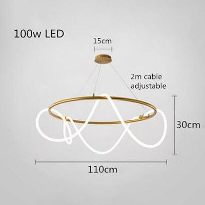 LumaTwirl LED Pendant Light — Warm Glow, Soft Shading Effect