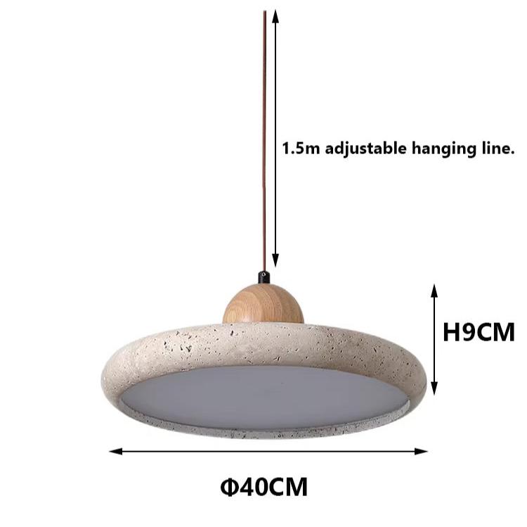 Caelstone Pendant Light – 1 LED, 1.8m Cord, Wedge Bulb Base