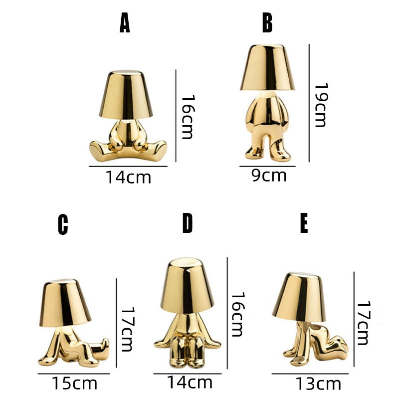 Draadloze oplaadbare sfeerlamp — warm licht, aanraakbediening