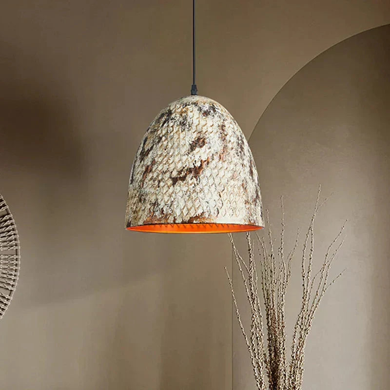 Eldara Norell Iron Cord Pendant — E27 Single Bulb Socket, 1 Light Suspended Lamp