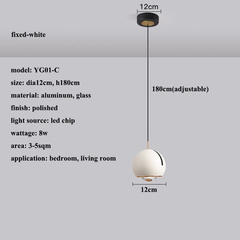 AstraLume Adjustable Tilt LED Pendant Light, Fully Dimmable