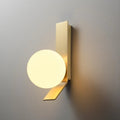Aurelia Wall Lamp — Gilded Glass Stone Surface, Single LED G9 Bulb