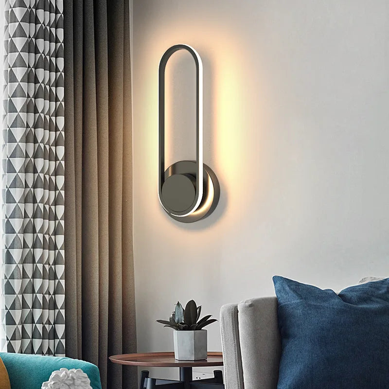 Modern LED Wall Light | 330° Rotating Aluminium Sconce | Wildoxy