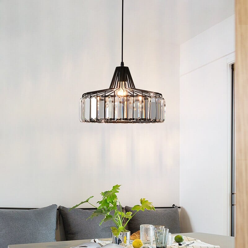Lyra Prismatic Crystal Ceiling Pendant Light