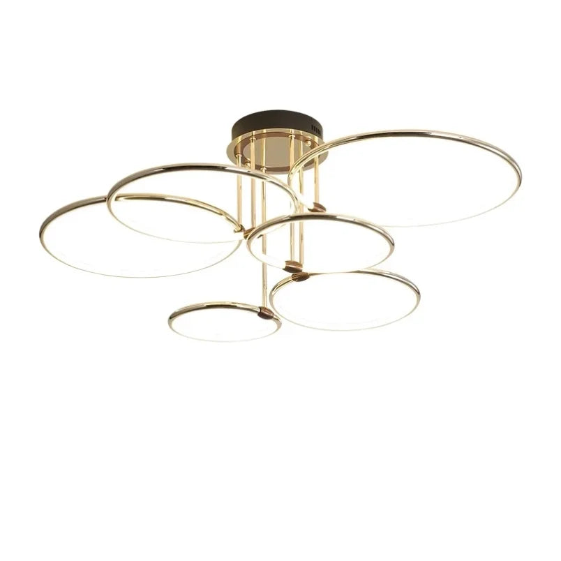 LED-Deckenleuchte mit Ringen – 3–6 Ringe, dimmbar, warmes, neutrales und kühles Licht