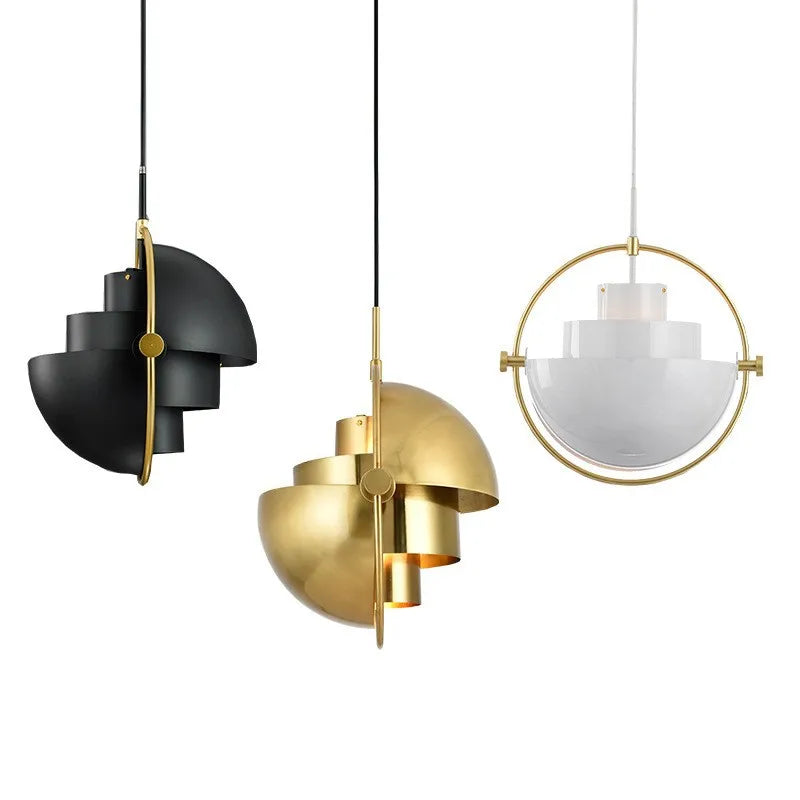 Modern Nordic Pendant Light | Sculptural Metal Suspension Lamp | Wildoxy