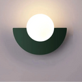 Lampă de perete LED cu design geometric modern — Abajur semicircular