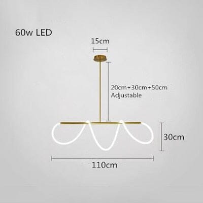LumaTwirl LED Pendant Light — Warm Glow, Soft Shading Effect
