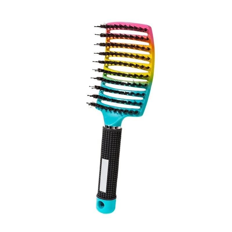 Enchanted Glide Detangler Hairbrush — Reduced Pull Design for Painless Detangling and Silky Shine