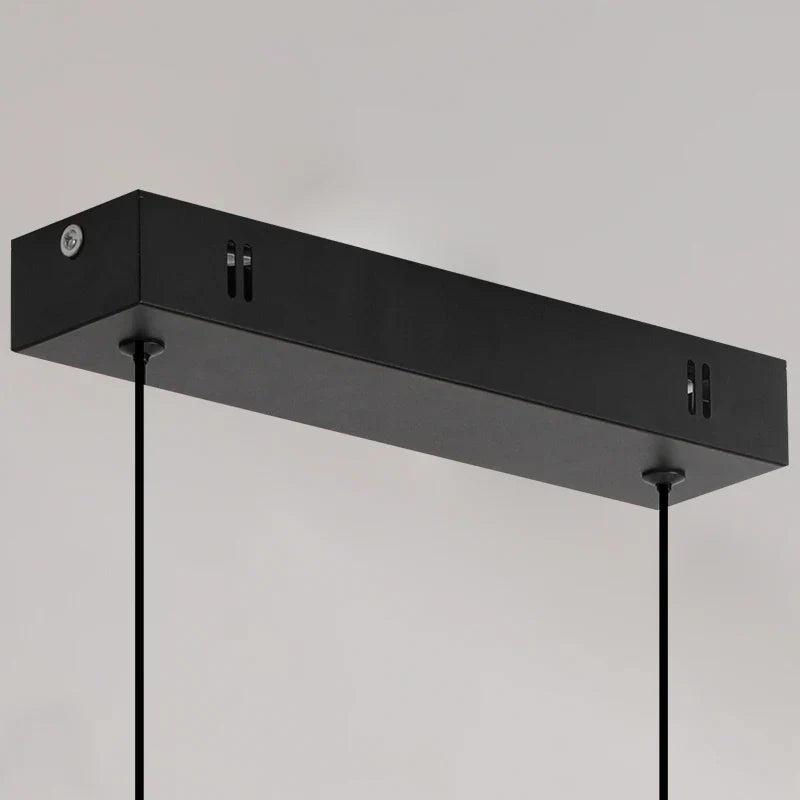 Modern Linear Dining Pendant Light | Minimalist LED Chandelier for Kitchen & Living Spaces | Wildoxy