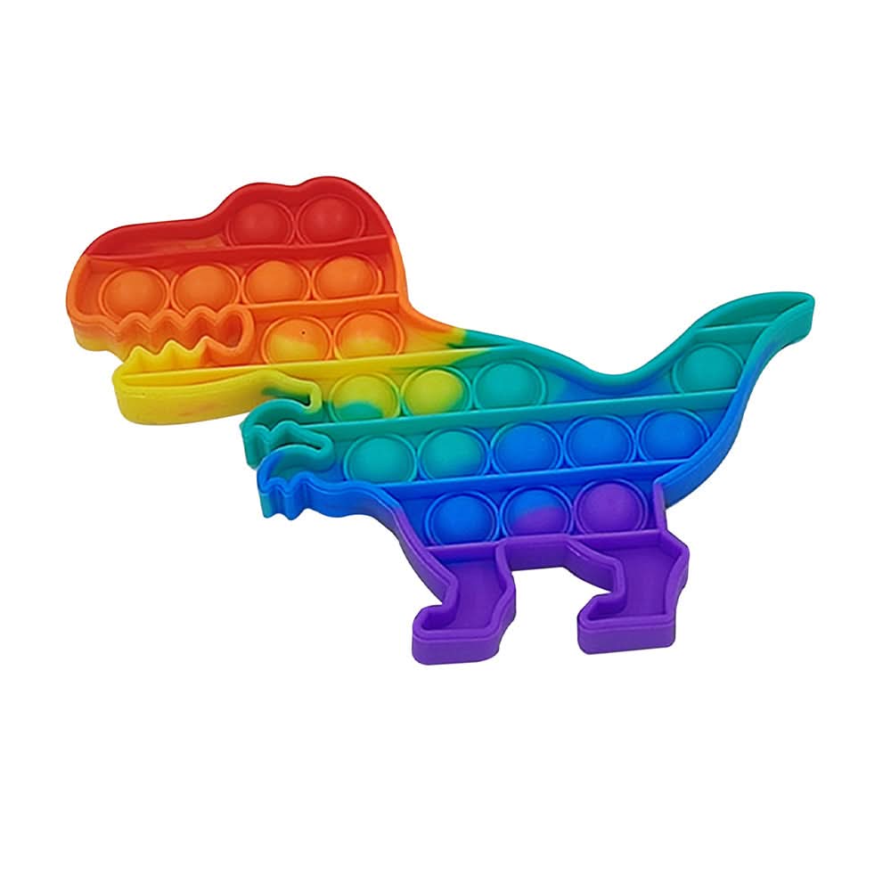 CalmWave Anti-Stress Ball — Pocket-Sized Push Pop Bubble Fidget, Rainbow