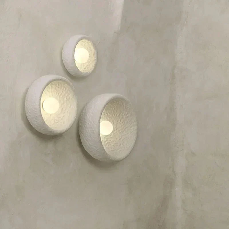 Aurelo Resin Wall Lamp Series — Built-In LED Lighting, Single Module