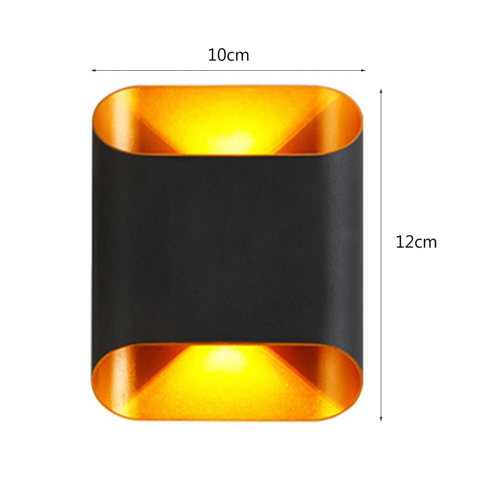 Moderne LED-Außenwandleuchte — IP65 wasserdicht, Licht nach oben und unten