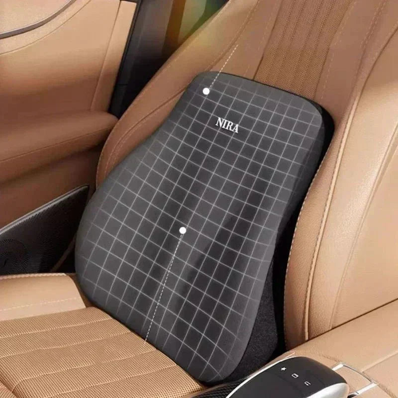 NovaNest Ergonomic Memory Foam Car Neck Pillow — Neck and Lumbar Support