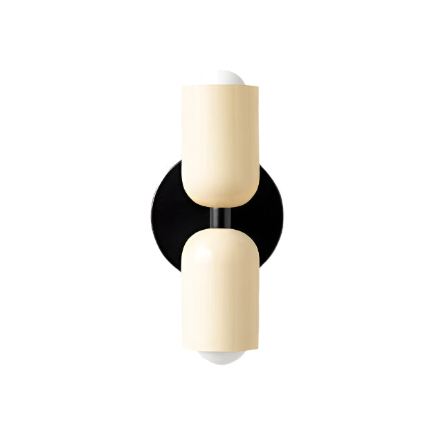 Lámpara de pared LED doble ajustable — Crema, rosa y verde
