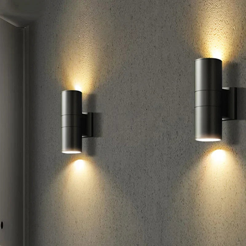 Modern Outdoor Wall Light | Up & Down Waterproof LED Sconce | Wildoxy
