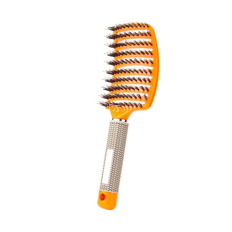 Enchanted Glide Detangler Hairbrush — Reduced Pull Design for Painless Detangling and Silky Shine